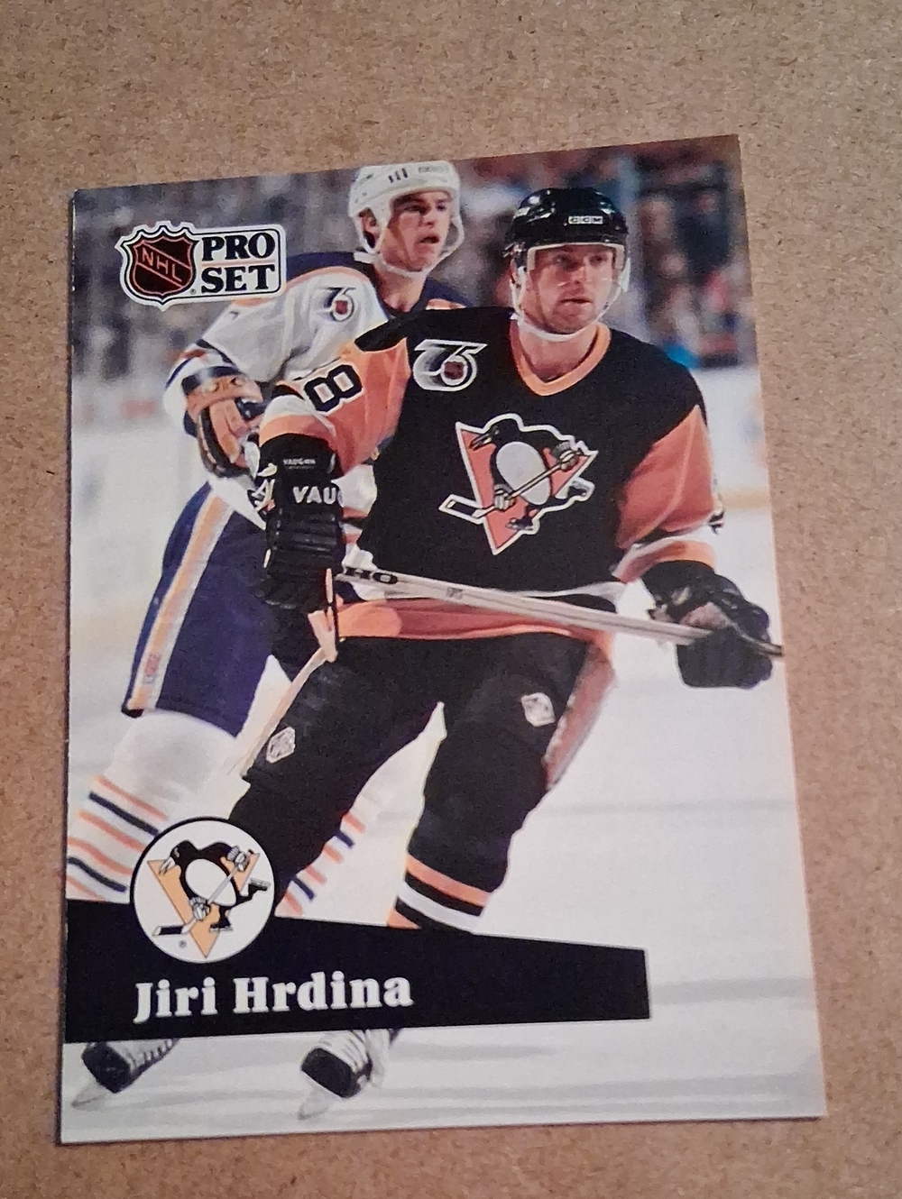Penguins & Calgary Flames Jiri Hrdina Hockey Trading Cards